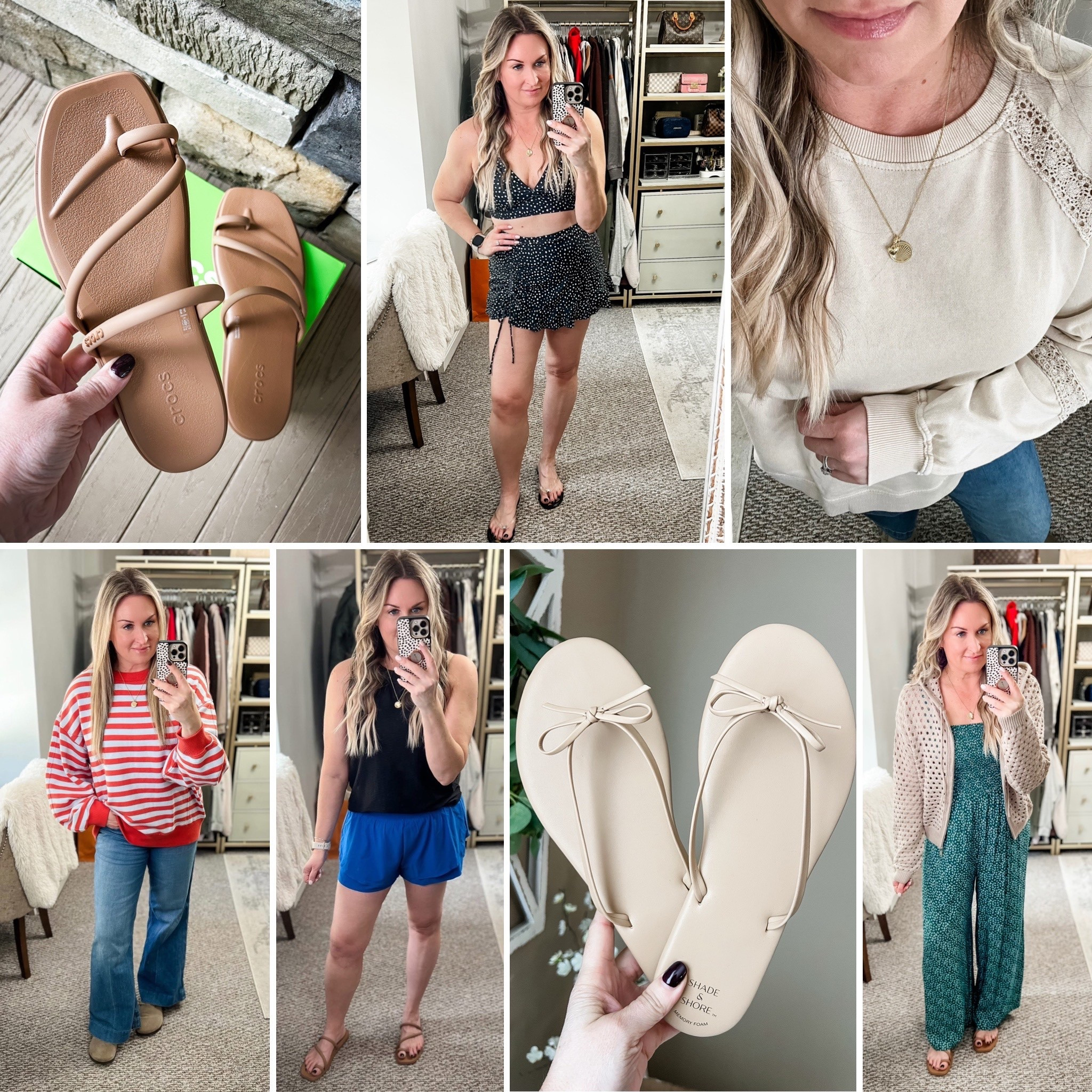 Stripe size down. Everything else true to size! Size L for swim and jumpsuit  

#LTKmomlife #LTKOver40 #LTKMidsize