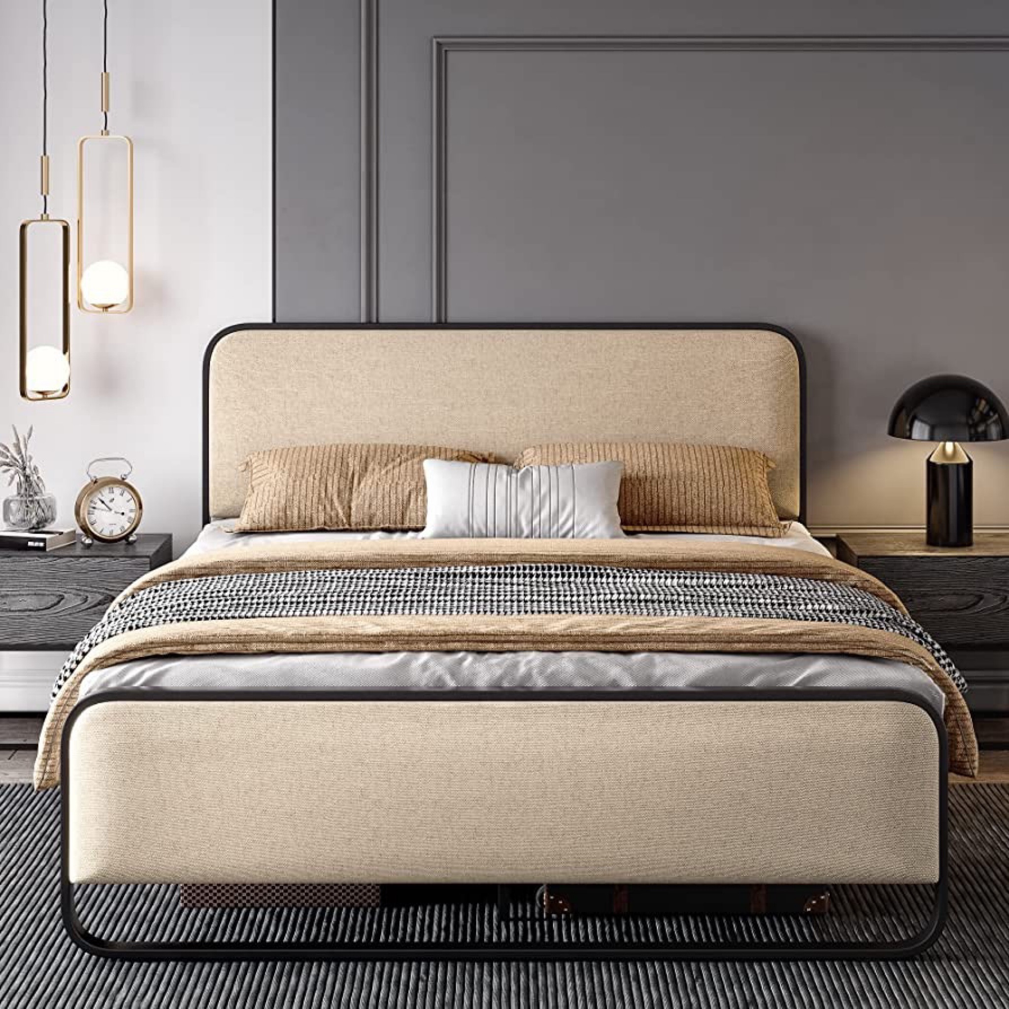 Upholstered headboard for the win! Beautiful and from Amazon. 

#LTKhome #LTKsalealert #LTKFind