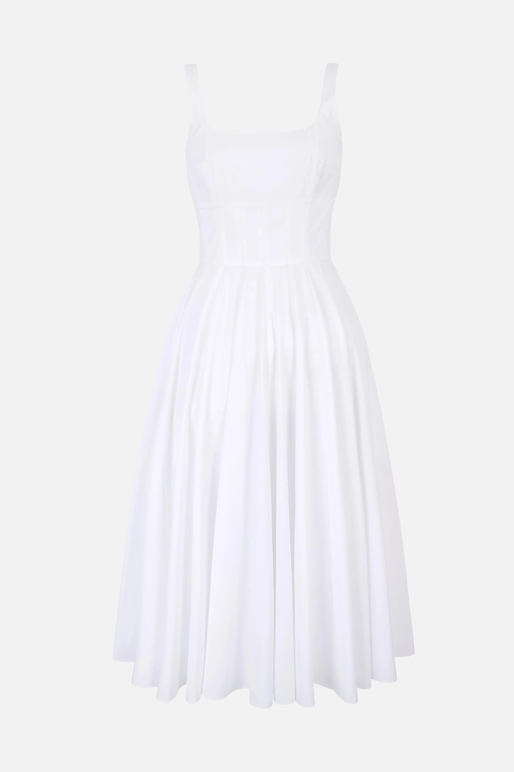 Nikush Dress in White Cotton | Emilia Wickstead