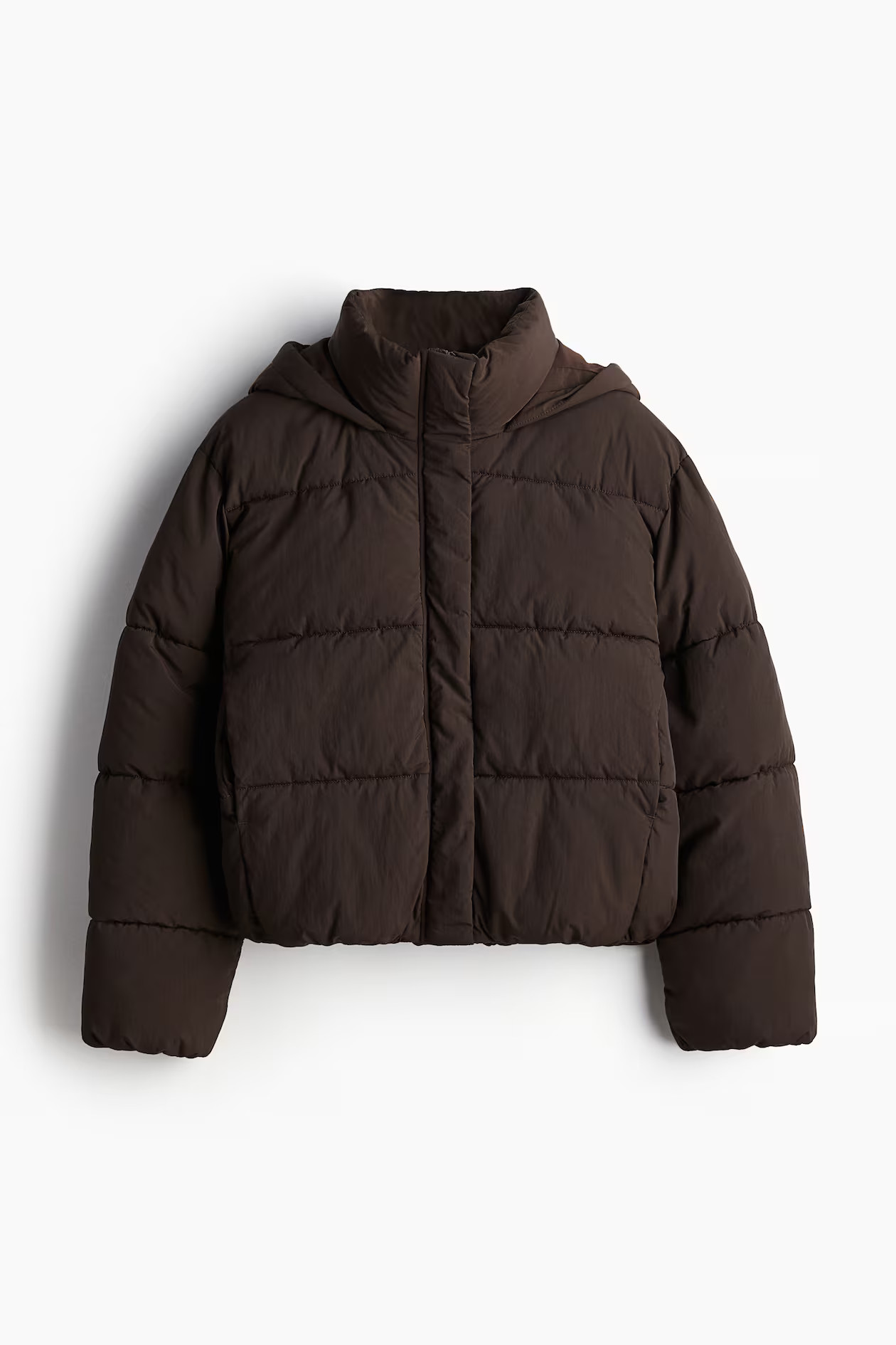Hooded Puffer Jacket - Black - Ladies | H&M US | H&M (US + CA)