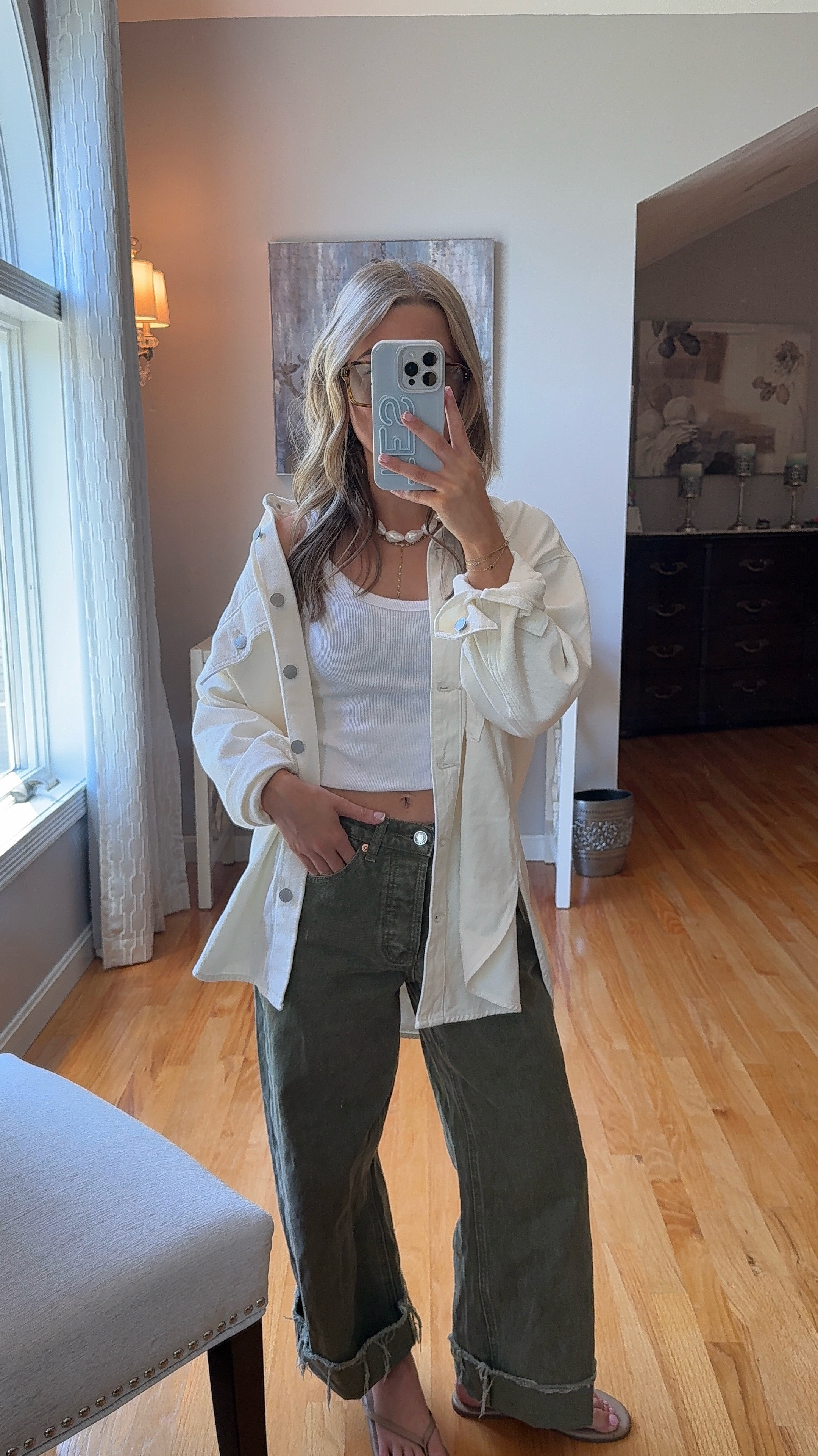 wearing an xs in tank and 23 in jeans. jacket was from the target x parke drop  

 #LTKootd #LTKSeasonal #LTKU