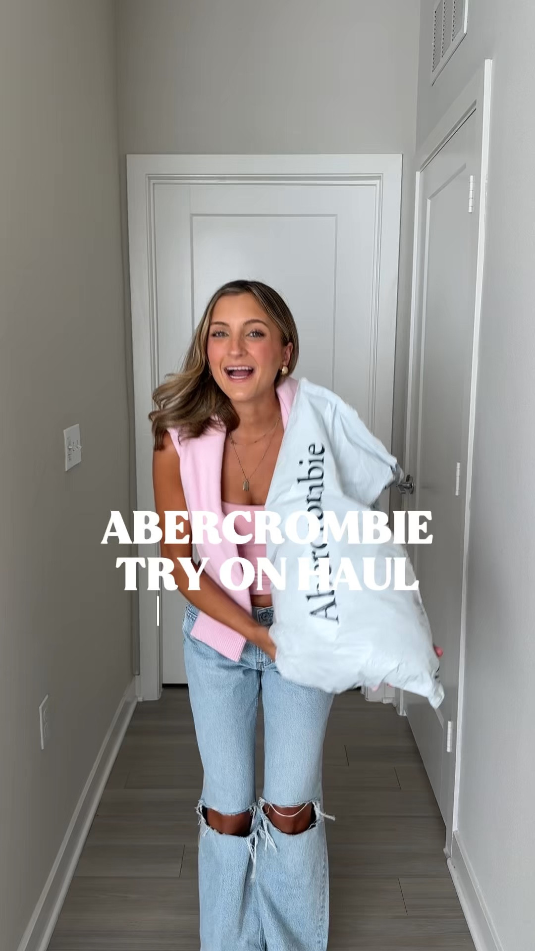 the cutest new spring outfits from Abercrombie - shop the spring sale and get an extra 25% off everything with code AFLTK 💕 wearing an XS in dresses and tops and a 24 regular in jeans and bottoms 