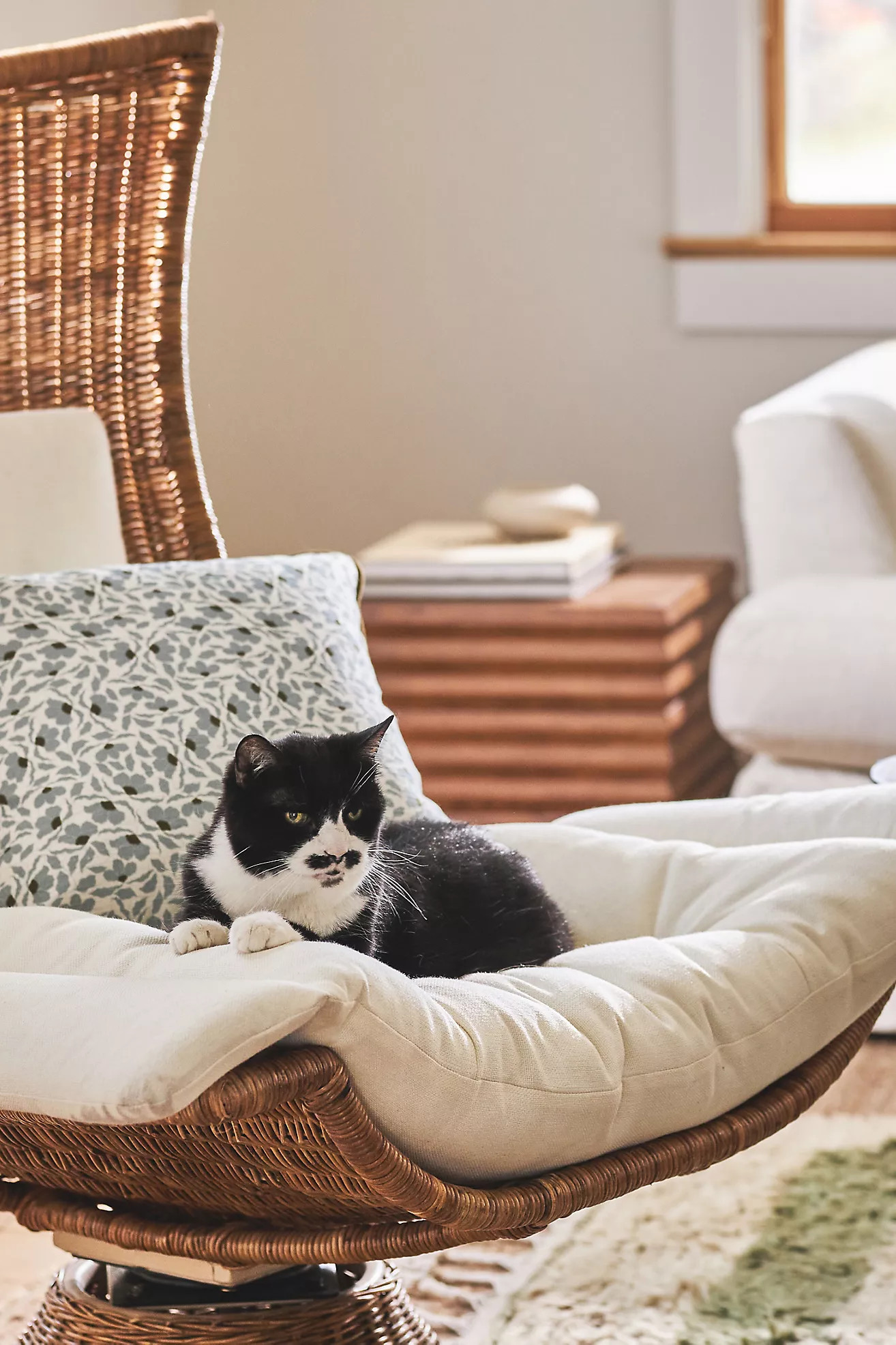 McKenzie Parrott Floral Threads Cotton Floral Printed Throw Pillow | Anthropologie (US)