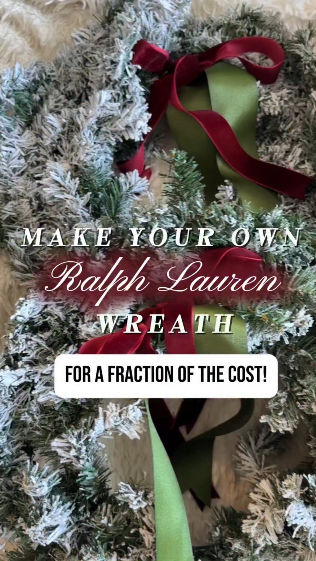 DIY your own Ralph Lauren Inspired wreath! 🎄The ribbon is the key to success here and I have found the most beautiful burgundy and green ribbon from Amazon! You know the drill! 🛍️Mention LINKS below and I’ll send you the details!