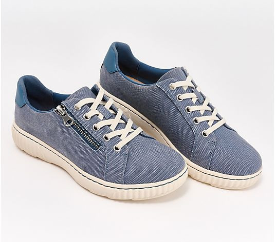 Clarks Collection Lace-Up Sneakers- Caroline Echo - QVC.com | QVC