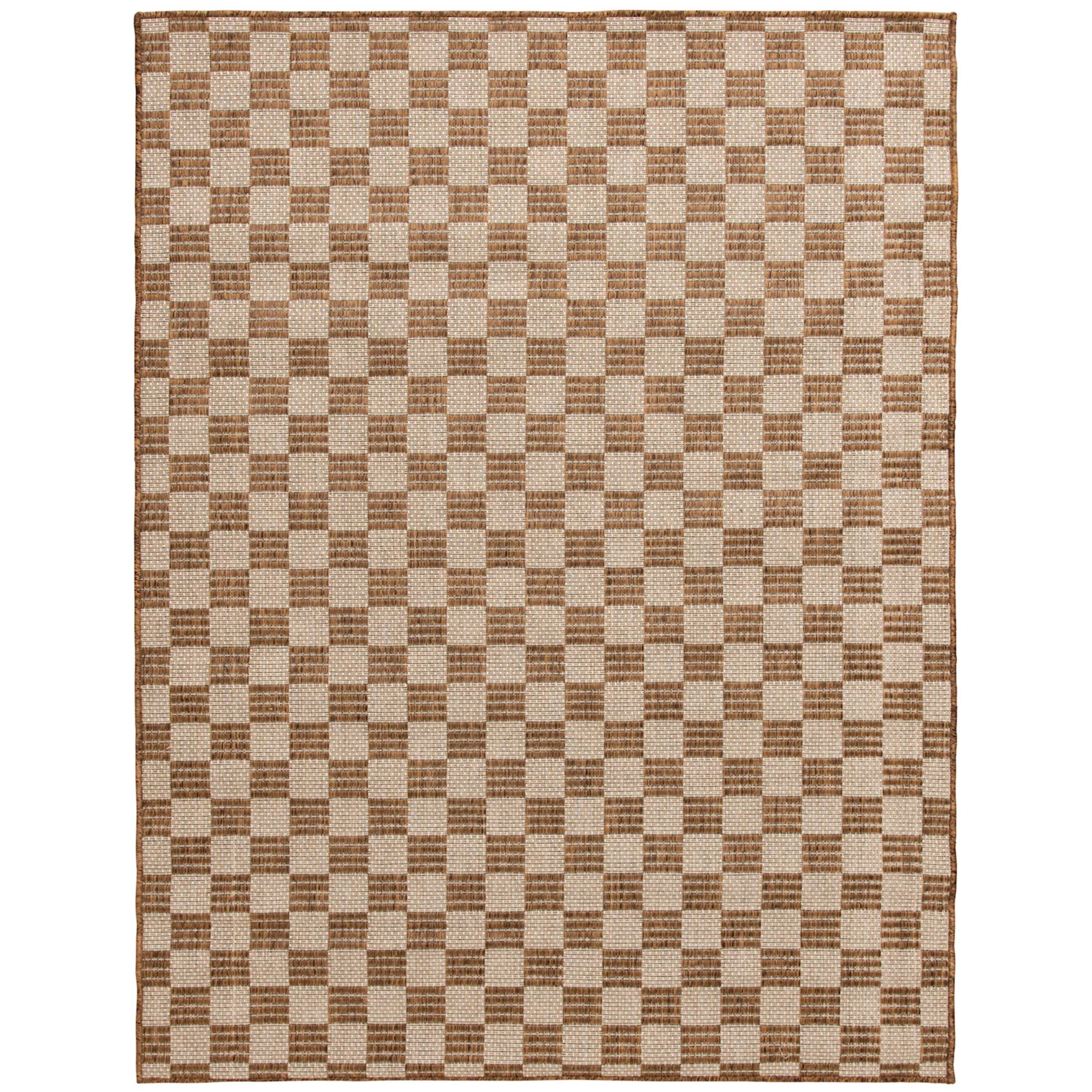 Sonoma Goods For Life® Natural Checkered Indoor / Outdoor Area Rug | Kohl's