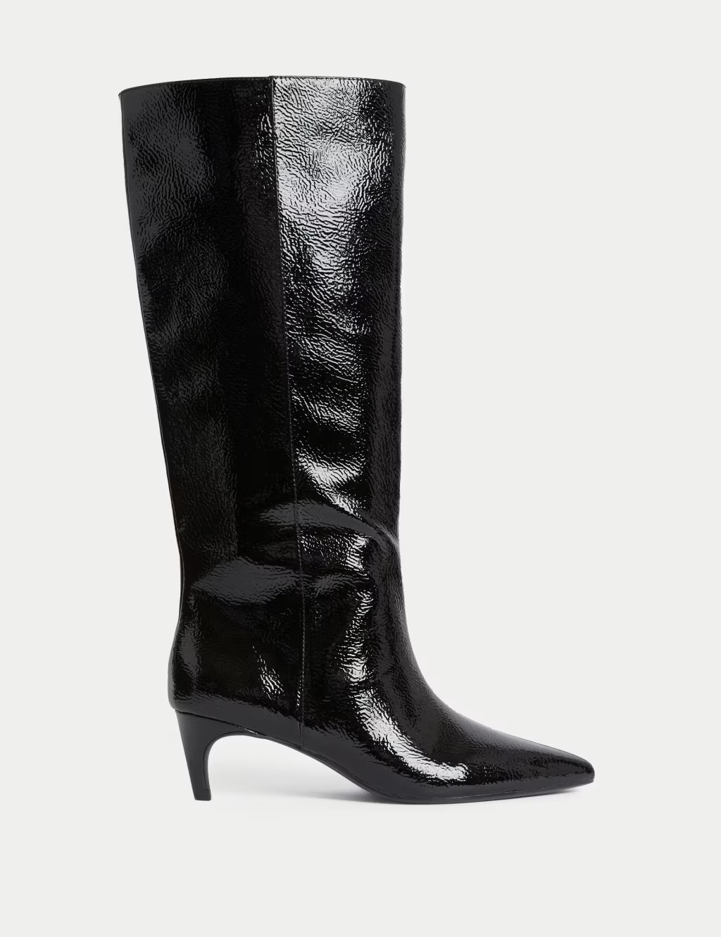 Kitten Heel Pointed Toe Knee High Boots | Marks & Spencer (UK)