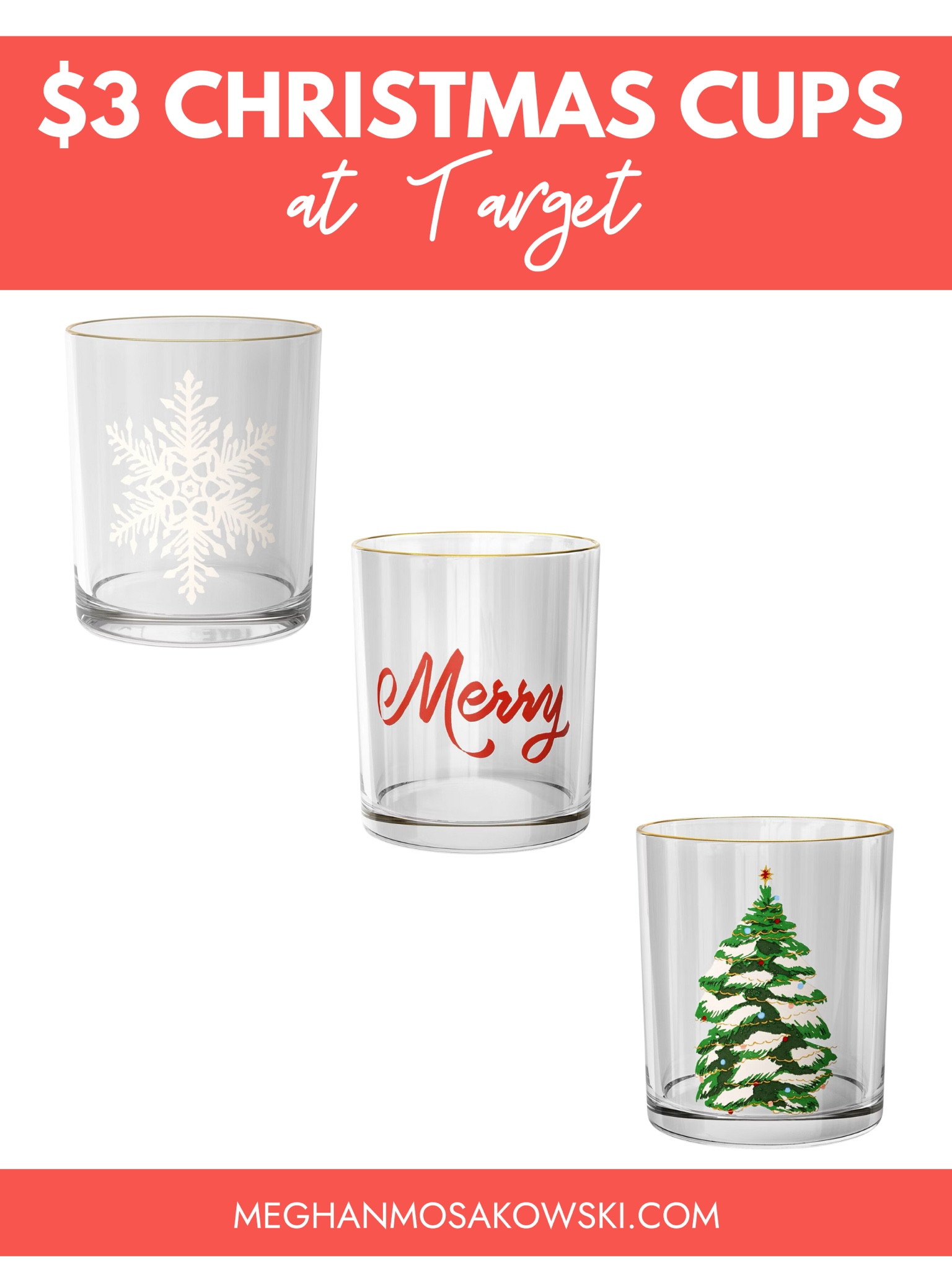 $3 holiday and Christmas glassware from target 

#LTKHome #LTKHoliday #LTKParties