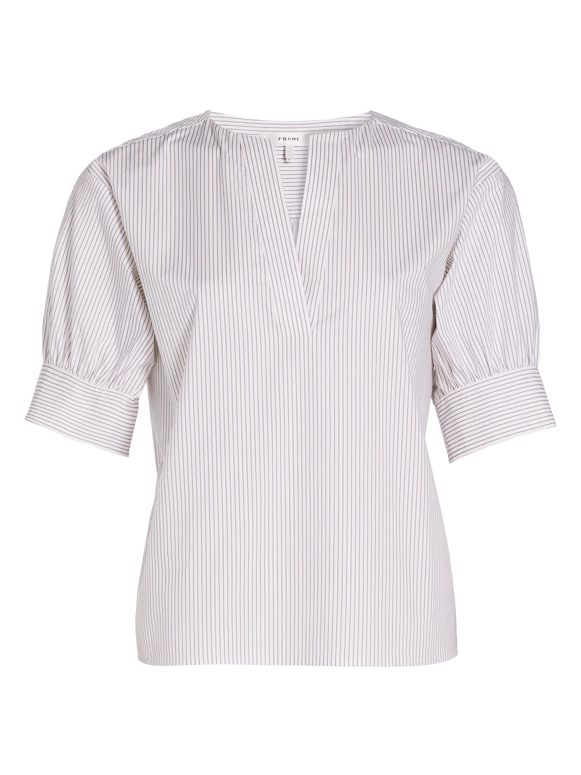 Striped V-Neck Top | Saks Fifth Avenue