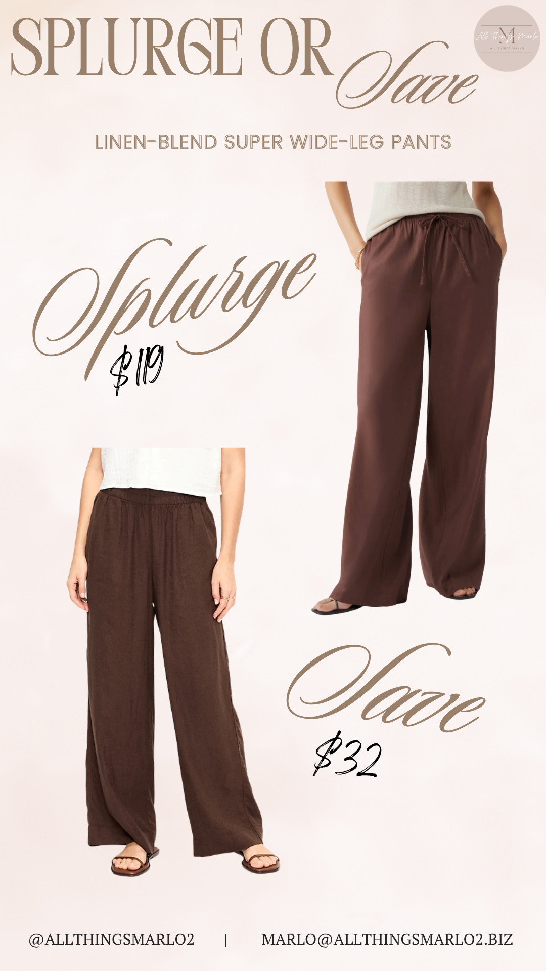 Linen-Blend Super Wide-Leg Pants 

 #LTKSeasonal #LTKWorkwear #LTKTravel