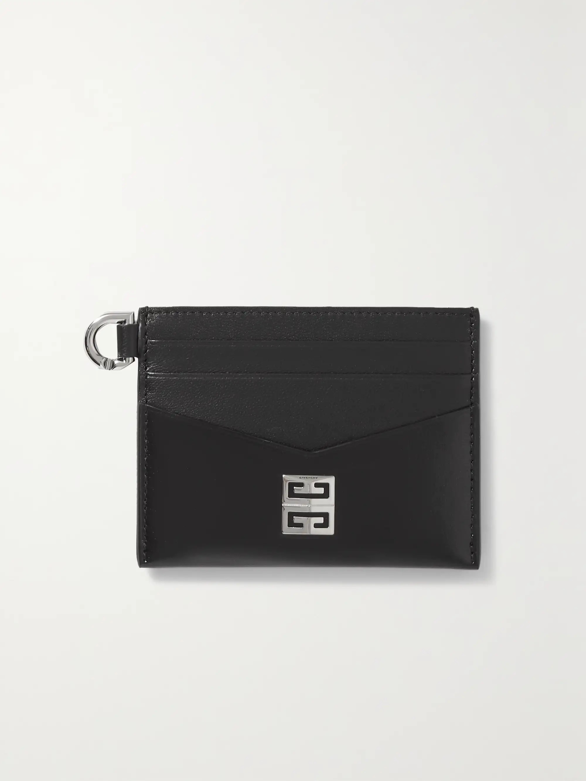 Embellished paneled leather cardholder | NET-A-PORTER (US)