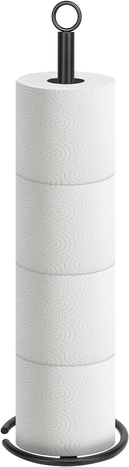 NearMoon Bath Toilet Paper Holder Stand, Freestanding Tissue Paper Storage with Reserve, Space To... | Amazon (US)