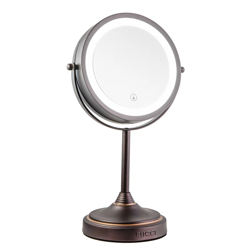 Lighted Magnifying Makeup / Shaving Mirror | Wayfair North America
