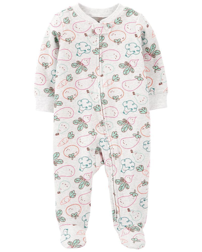 Veggies 2-Way Zip Cotton Sleep & Play | Carter's