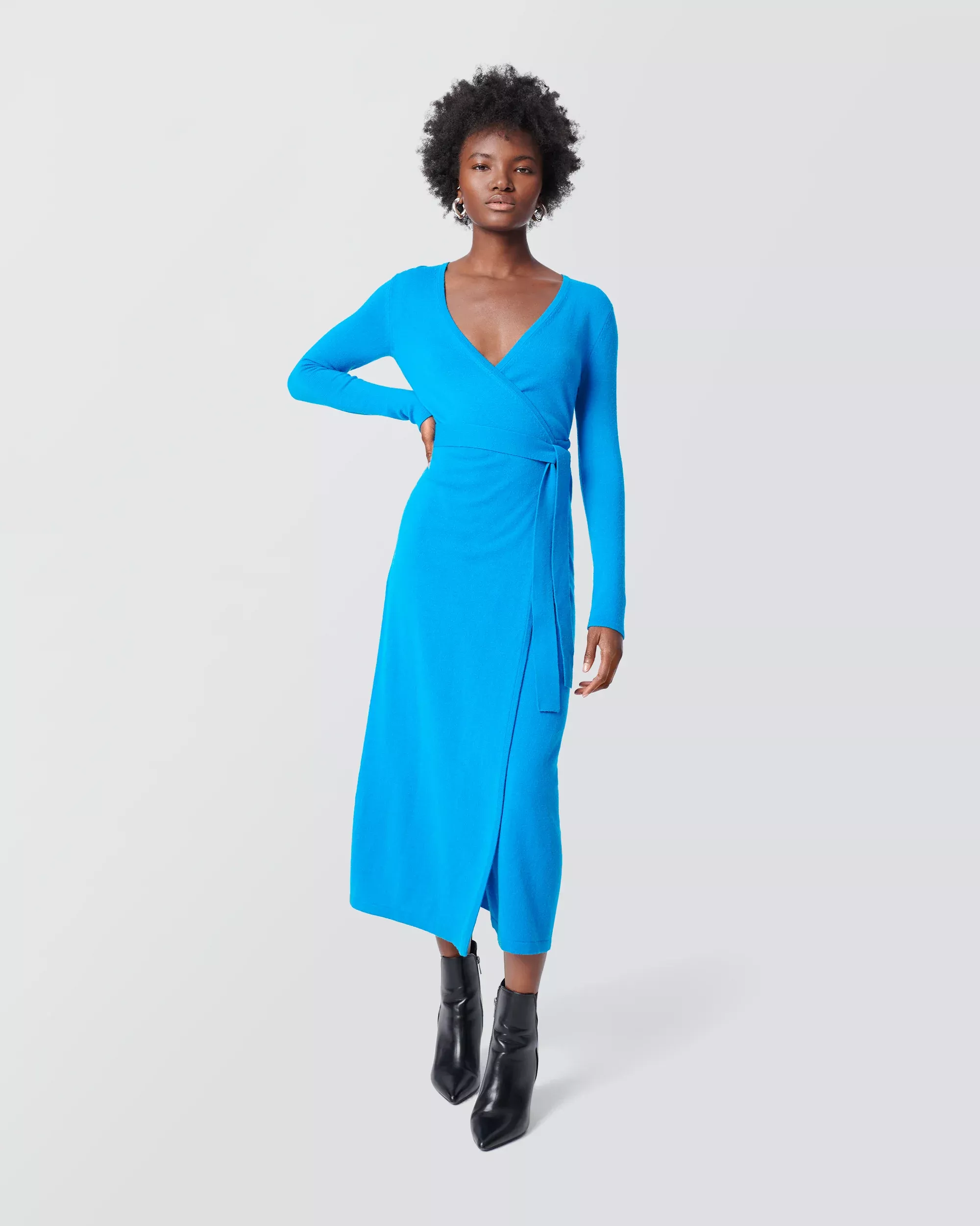 Dvf linda cashmere wrap on sale dress