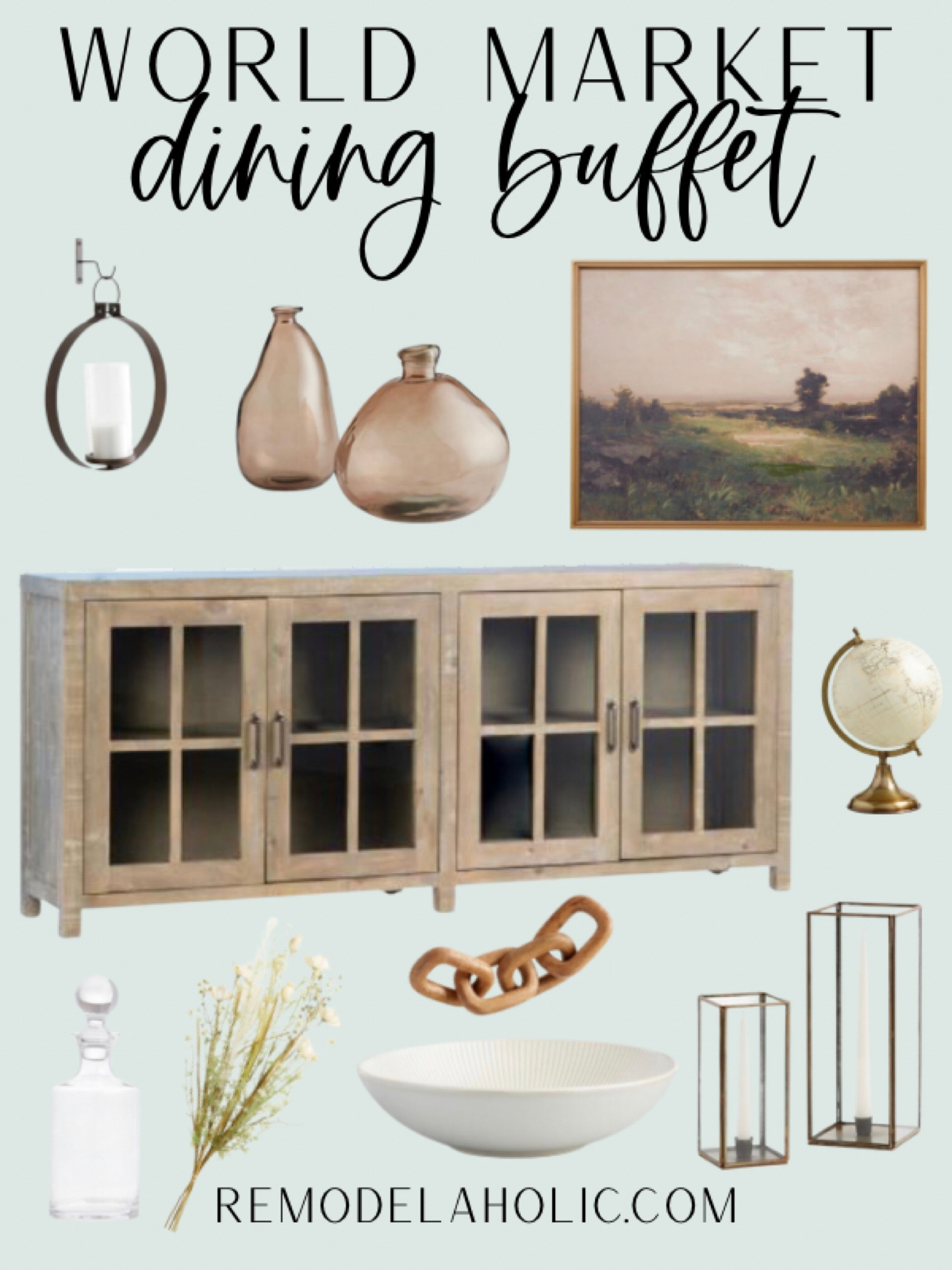 World Market Dining Buffet! Grab this whole dining buffet look from World Market! Fresh and eye catching, these piece are the perfect addition to your dining space!

World market, world market home, dining buffet, home decor, dining room



#LTKFind #LTKstyletip #LTKhome