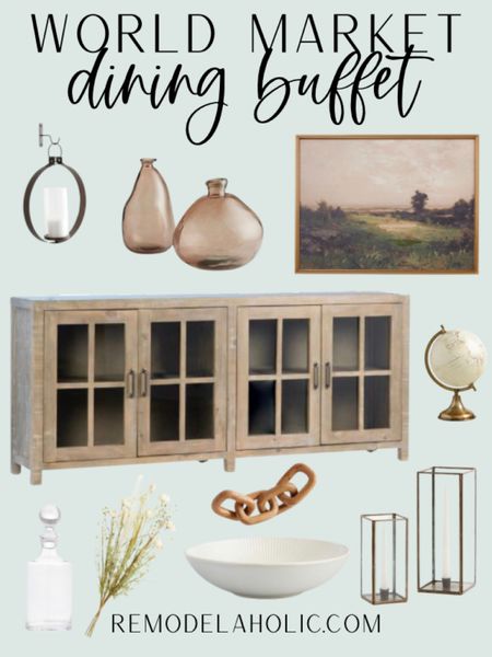 World Market Dining Buffet! Grab this whole dining buffet look from World Market! Fresh and eye catching, these piece are the perfect addition to your dining space!

World market, world market home, dining buffet, home decor, dining room



#LTKFind #LTKstyletip #LTKhome