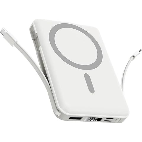 Azmuth for MagSafe Portable Charger, 10000mAh Magnetic Power Bank with 20W PD USB-C Fast Charging... | Amazon (US)