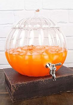 Pumpkin 2 Gallon Drink Dispenser Glass Standard | Amazon (US)