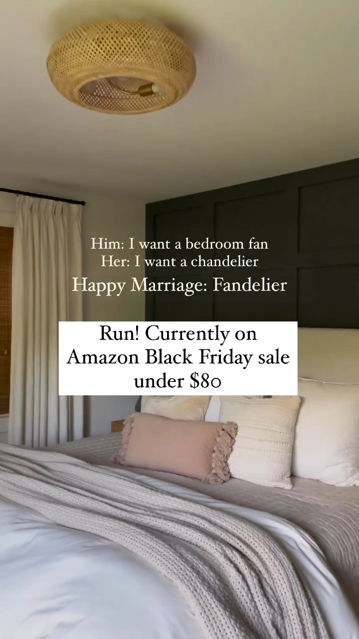 BLACK FRIDAY SALE ALERT!!!! When it’s a husband-wife battle of comfort (ceiling fan) vs. style (chandelier), why not have both? 💡🌀 Meet the Fandelier: the ultimate compromise for a harmonious home!

Home decor. Bedroom decor. Bedroom furniture. Upholstered headboard. Bedframe. Bedding. Neutral decor. Throw blanket. Quilt. Nightstand. Area rug. Curtains. Chandelier. Ceiling light. Fandelier. Duvet 

#LTKhome 

#fandelier #ceilingfan #HomeDecor #SleepSanctuary #interiordesign #modernorganic #moderntransitional

#LTKHome #LTKSaleAlert #LTKCyberWeek