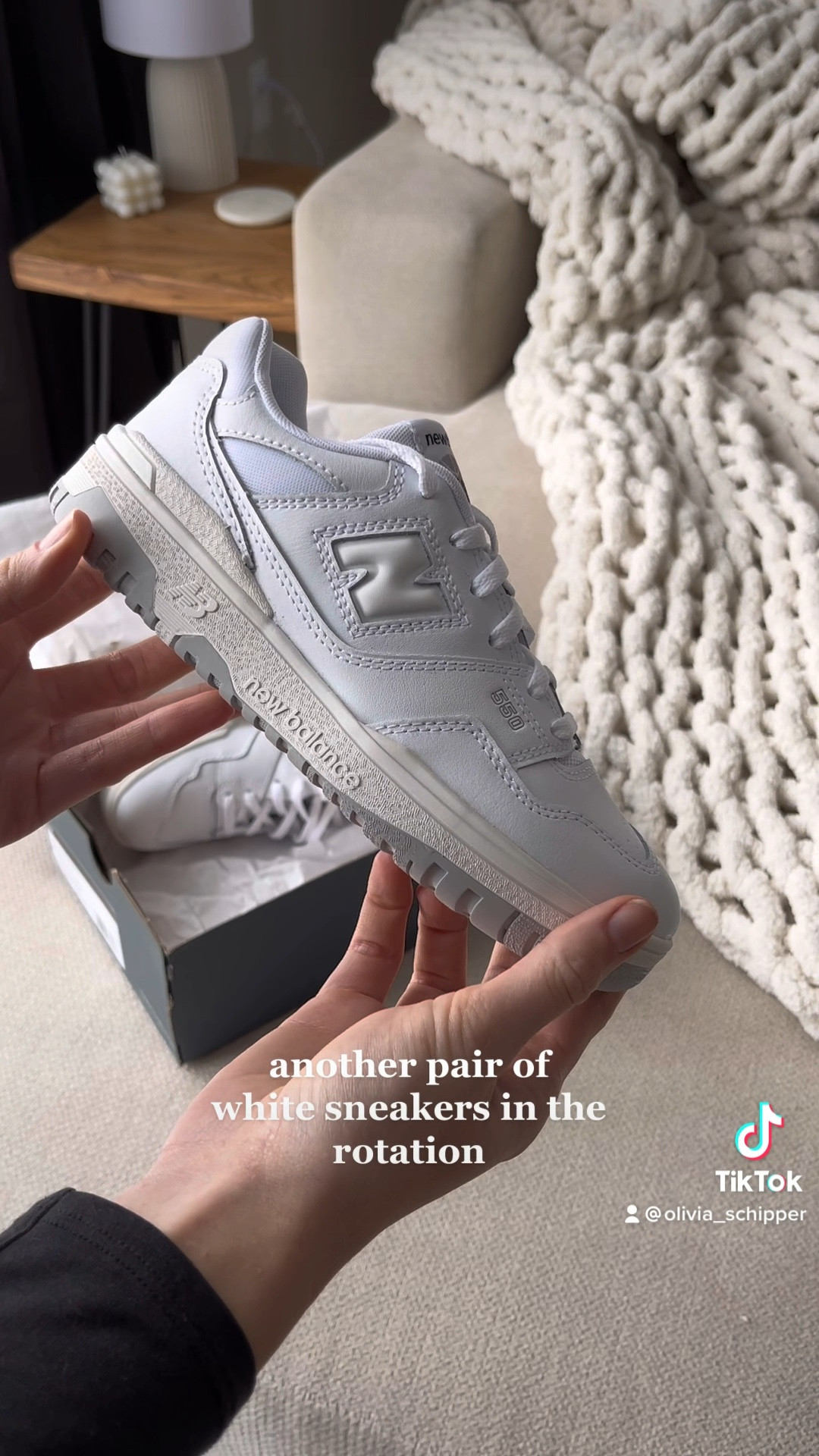 white sneakers for everyday wear. 🤍 #newbalance #newbalance550s #whitensneaker #sneakers 

#LTKHoliday #LTKunder100 #LTKshoecrush