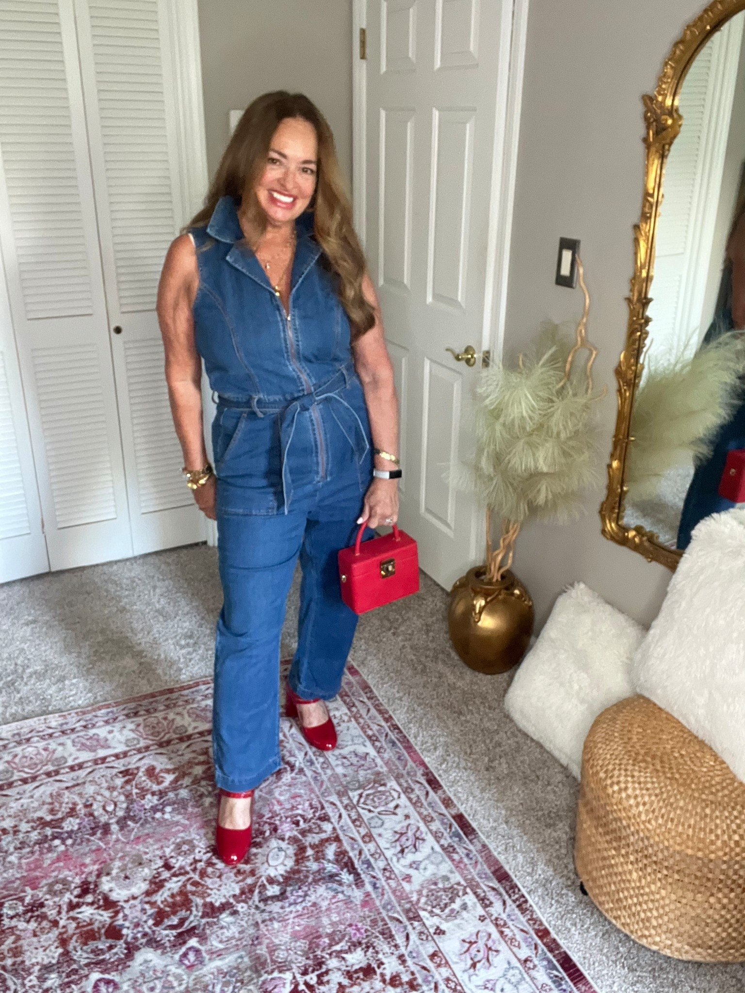 Denim Jumpsuit! A fabulous versatile piece. Very Flattering. 

#LTKSeasonal #LTKParties #LTKShoeCrush