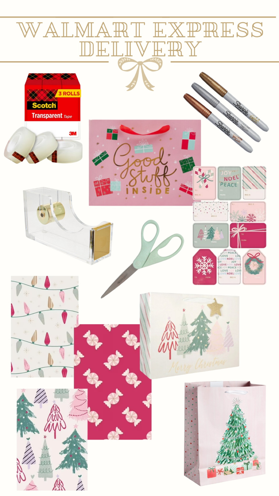 Cutest gift wrap right to your door! Thankful for @walmart express delivery when I’m in a pinch this holiday season! #walmartpartner #walmartholiday 

#LTKFindsUnder50 #LTKHome #LTKHoliday