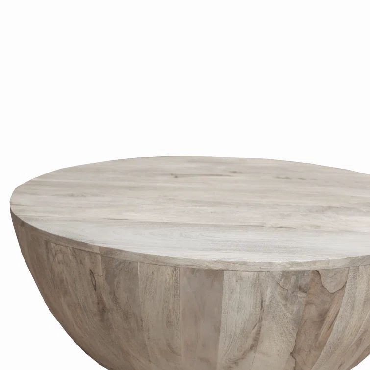 Cassius Solid Wood Single Drum Coffee Table | Wayfair North America