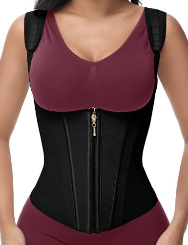 SHAPSHE Waist Trainer for Women, Tummy Control Sports Girdle, Workout Body Shaper with Adjustable Shoulder Strap | Amazon (US)