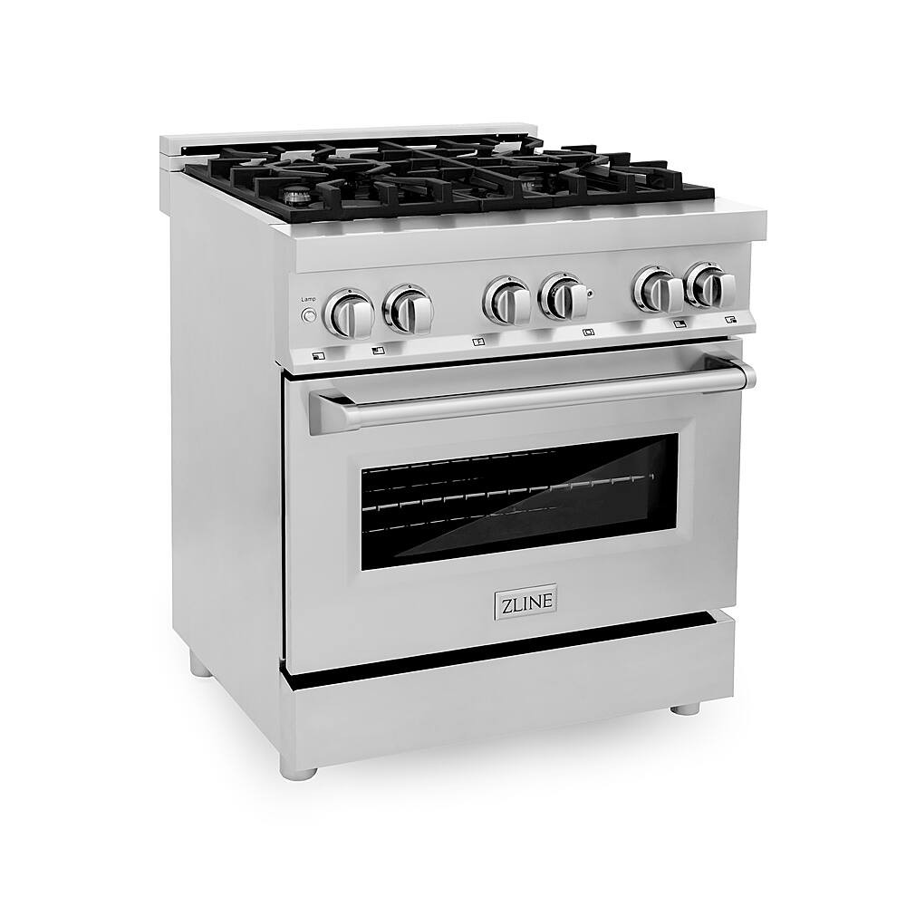 ZLINE Professional 4 Cu. Ft. Freestanding Dual Fuel Convection Range Stainless steel RA30 - Best ... | Best Buy U.S.