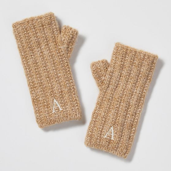 Chunky Knit Fingerless Gloves | Mark and Graham