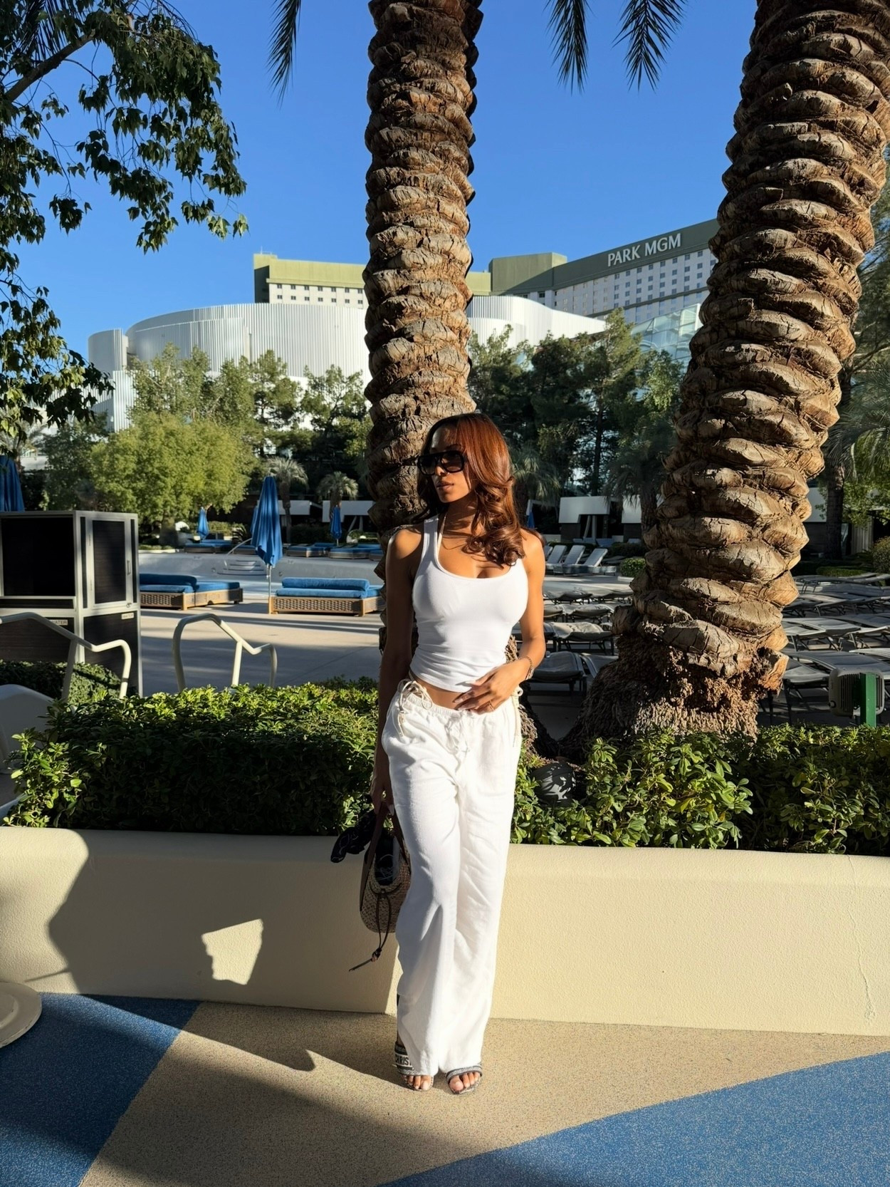 Pool day ✨ Love these linen pants ! Wearing an XS  

#LTKSeasonal #LTKSwim #LTKootd