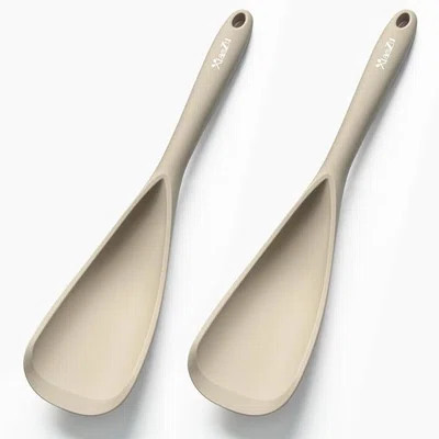 Silicone Spatula Spoon, Great For Both Cooking And Serving Durable BPA-Free Silicone, Seamless Design, Safe For Nonstick Cooking Surfaces, 2-Pcs | Wayfair North America