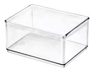 The Home Edit by iDESIGN Clear Stackable Medium Shallow Organizing Storage Bin, 1.2-L | Canadian Tire