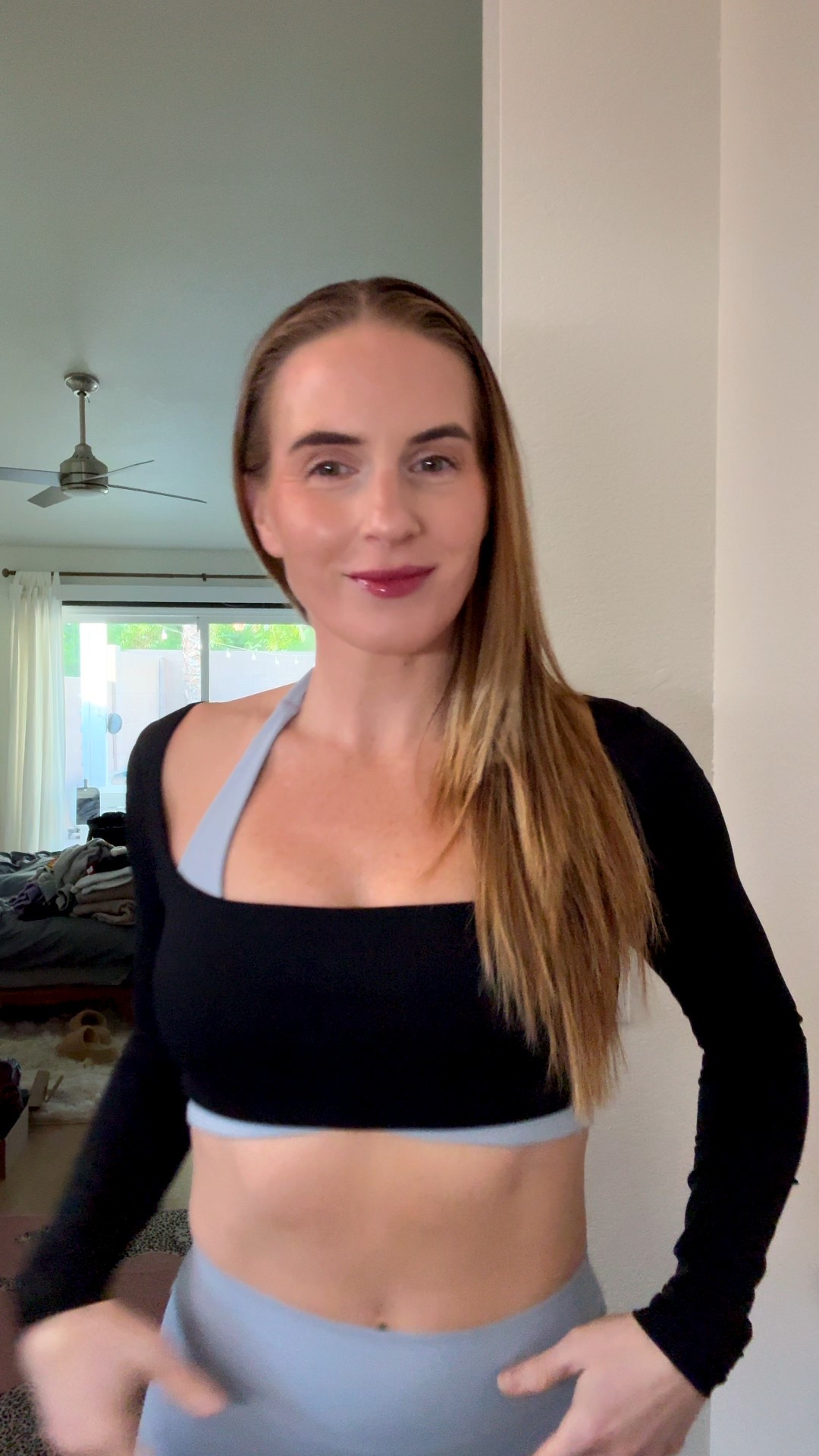 Workout clothes for Pilates and light impact! I also love these for loungewear when it’s warm out or as a pump cover for the gym! 

Medium top
Medium bra
Medium pants 

#LTKfitnessgoals #LTKActive #LTKootd