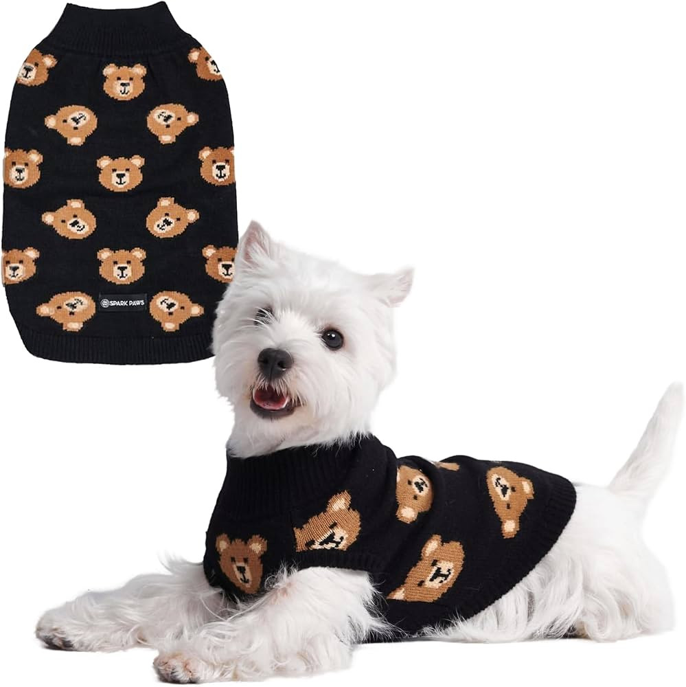 Spark Paws Knit Dog Sweater – Ultra Soft Warm Winter Dog Sweater for Small, Medium & Large Dogs... | Amazon (US)