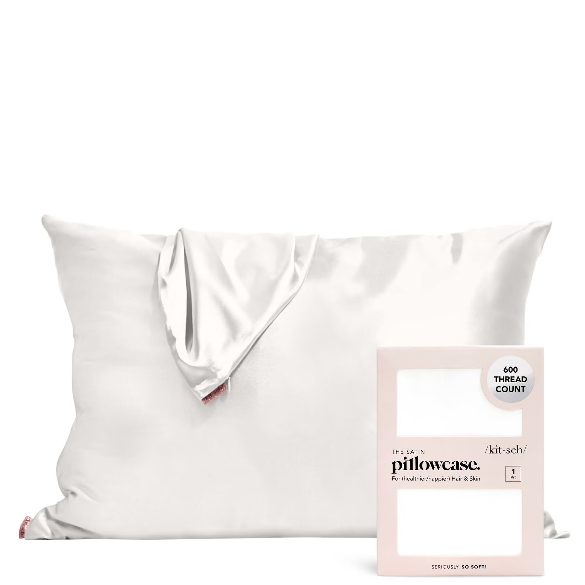 Kitsch Satin Pillowcase - Blush | Look Fantastic (UK)