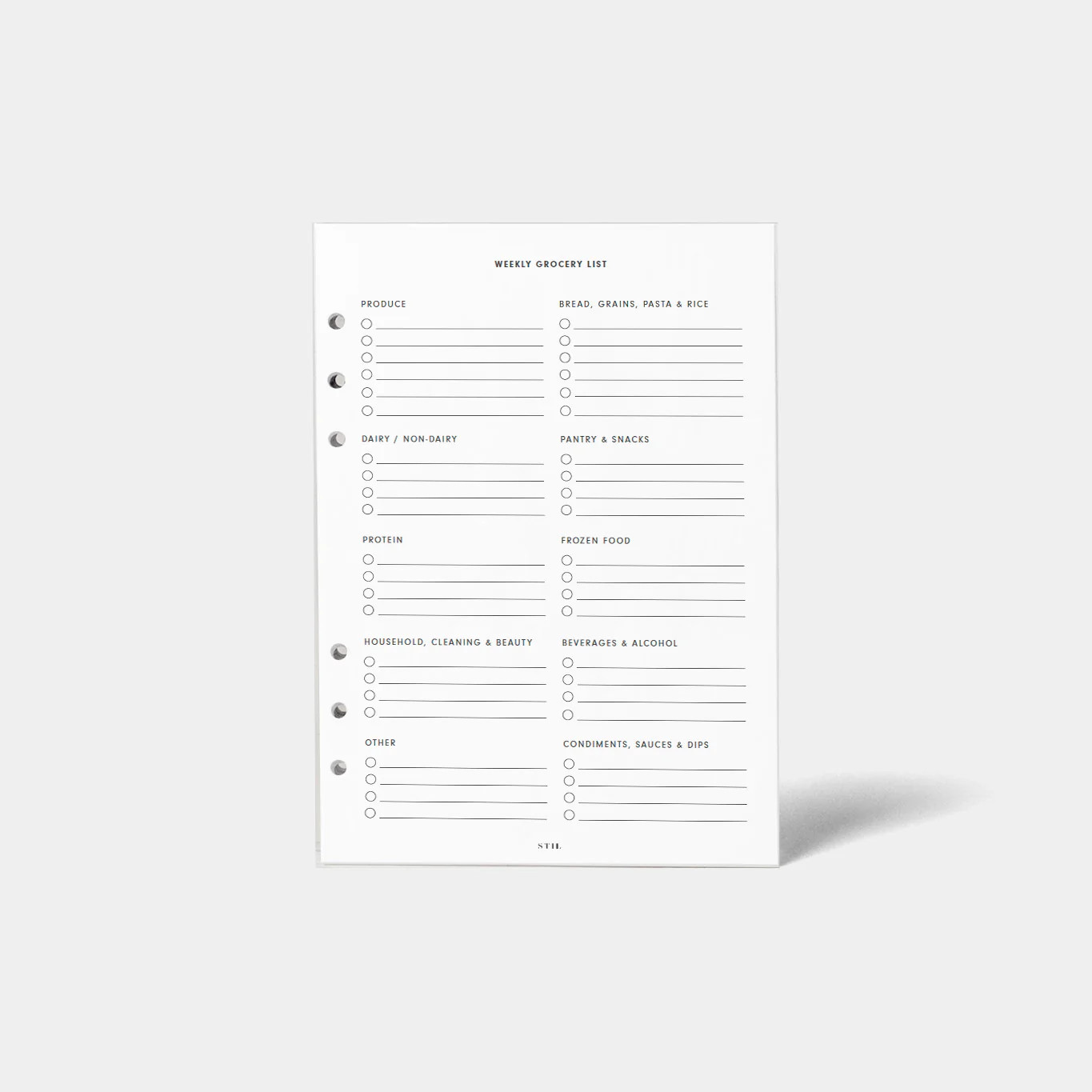 Meal Planner Insert (6-Ring) | STIL
