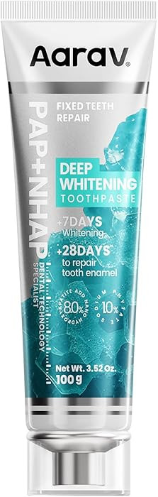 Aarav Pap + Nano Hydroxyapatite Whitening Toothpaste: for Sensitive Teeth, Enamel Remineralizatio... | Amazon (US)