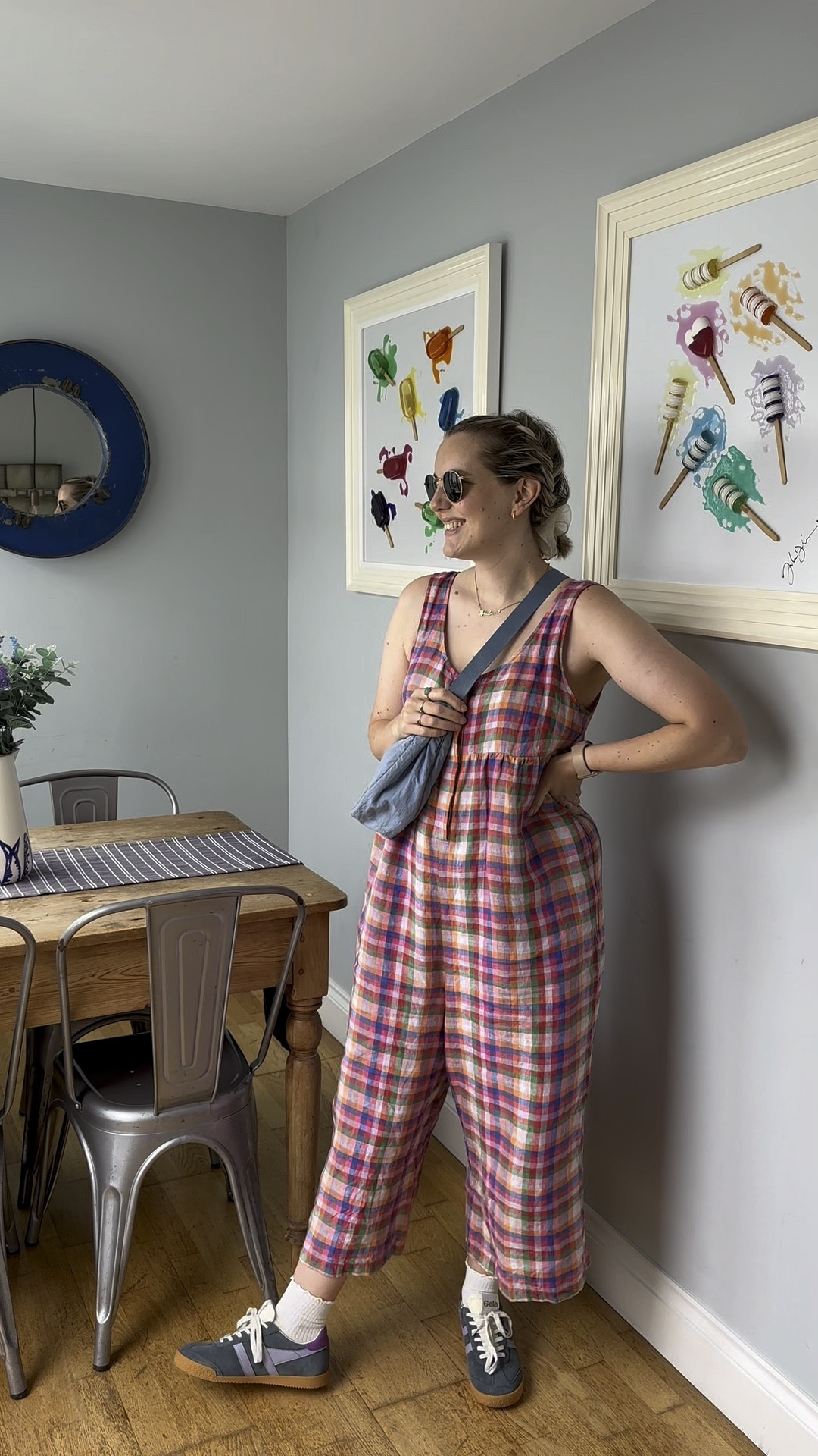 Staycation outfit for when the weather is hot ☀️.
Gola trainers, Beyond Nine Jumpsuit (size S), Uniqlo Bag, Rayban Sunglasses, ASOS scrunchie. Alternatives linked.

#LTKeurope #LTKuk #LTKsummer