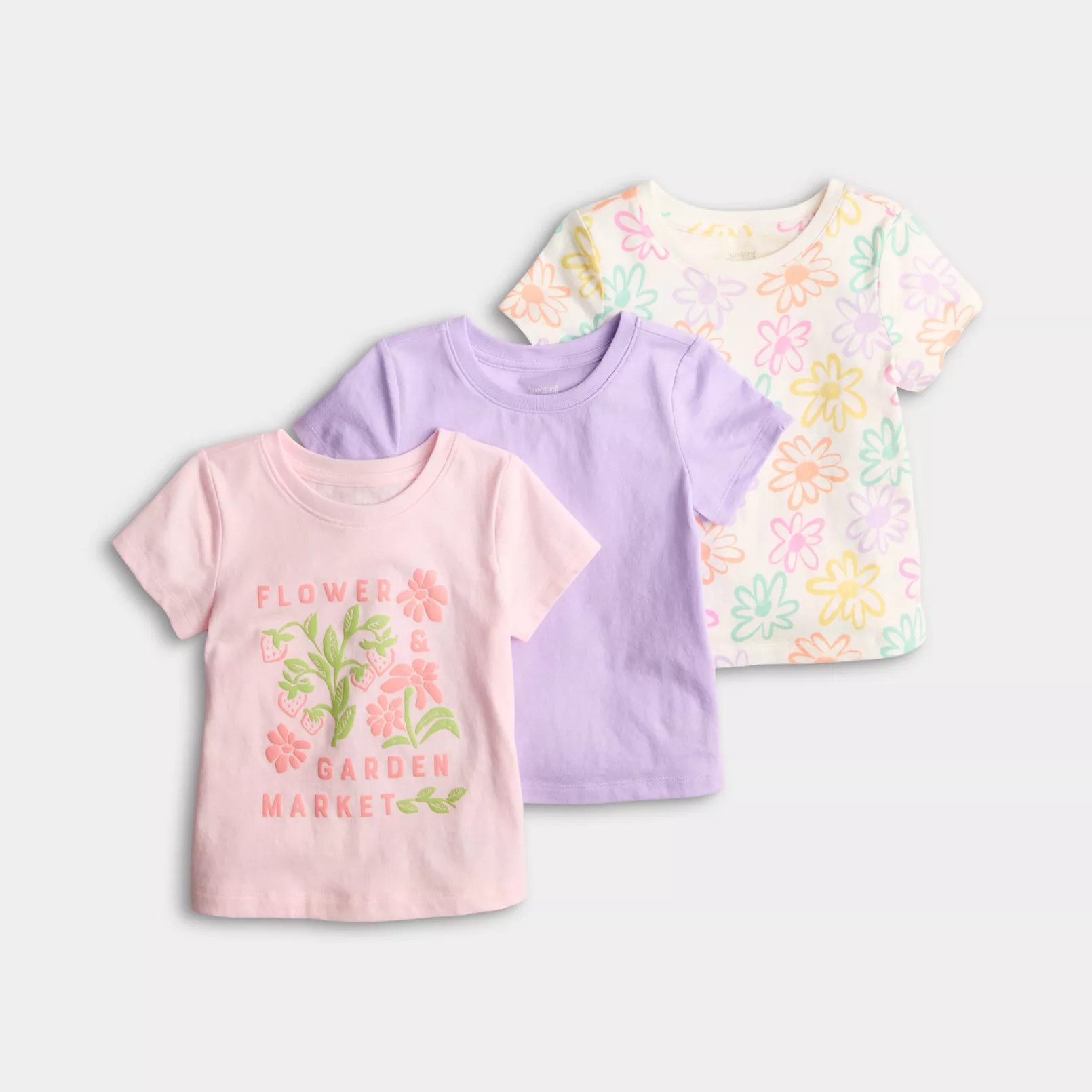 Girls 4-12 Jumping Beans® 3-Pack Short Sleeve T-Shirt Set | Kohl's