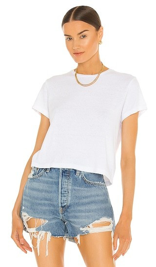 RE/DONE x Hanes 1950s Boxy Tee in White. - size XS | Revolve Clothing (Global)
