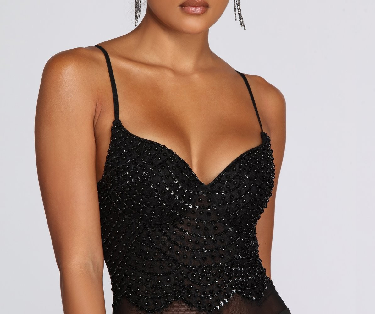 Twisted Angel Embroidered Bodysuit | Windsor Stores