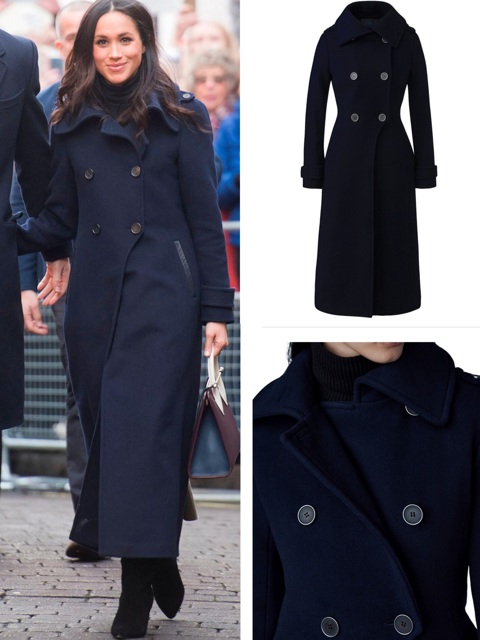 Meghan’s Mackage Elodie long wool maxi coat in stock! 

#LTKeurope