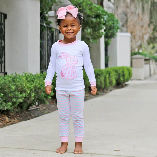 Easter Elegance Pink Pajamas | Classic Whimsy