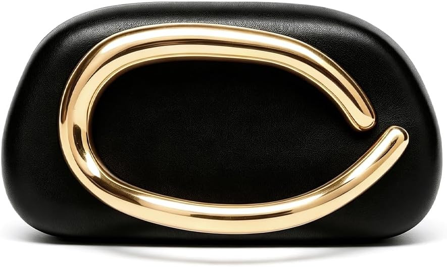 Acrylic Clutch Purse for Women Classic Round Acrylic Evening Handbag Vintage Metal Handlebars Bag... | Amazon (US)