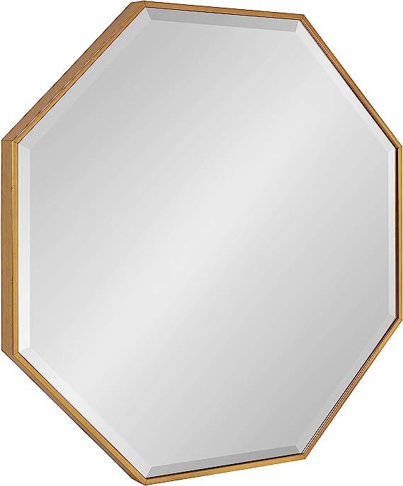Kate and Laurel Rhodes Glam Octagon Wall Mirror, 29" x 29", Gold, Modern Home Decor for Wall | Amazon (US)