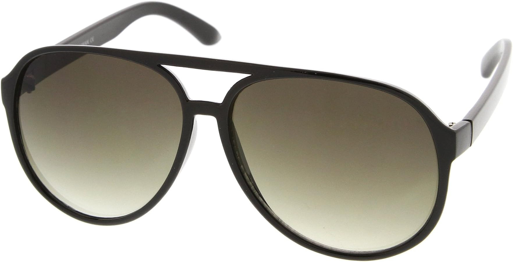 zeroUV Retro Large Plastic Aviator Sunglasses with Blue Light Driving Lens | Amazon (US)