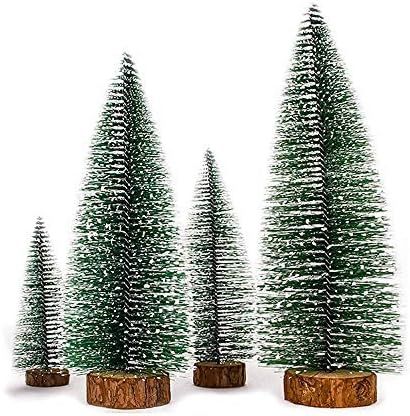 Dream Loom Artificial Mini Christmas Tree,4pcs Bottle Brush Christmas Tree, Small Sisal Trees wit... | Amazon (US)