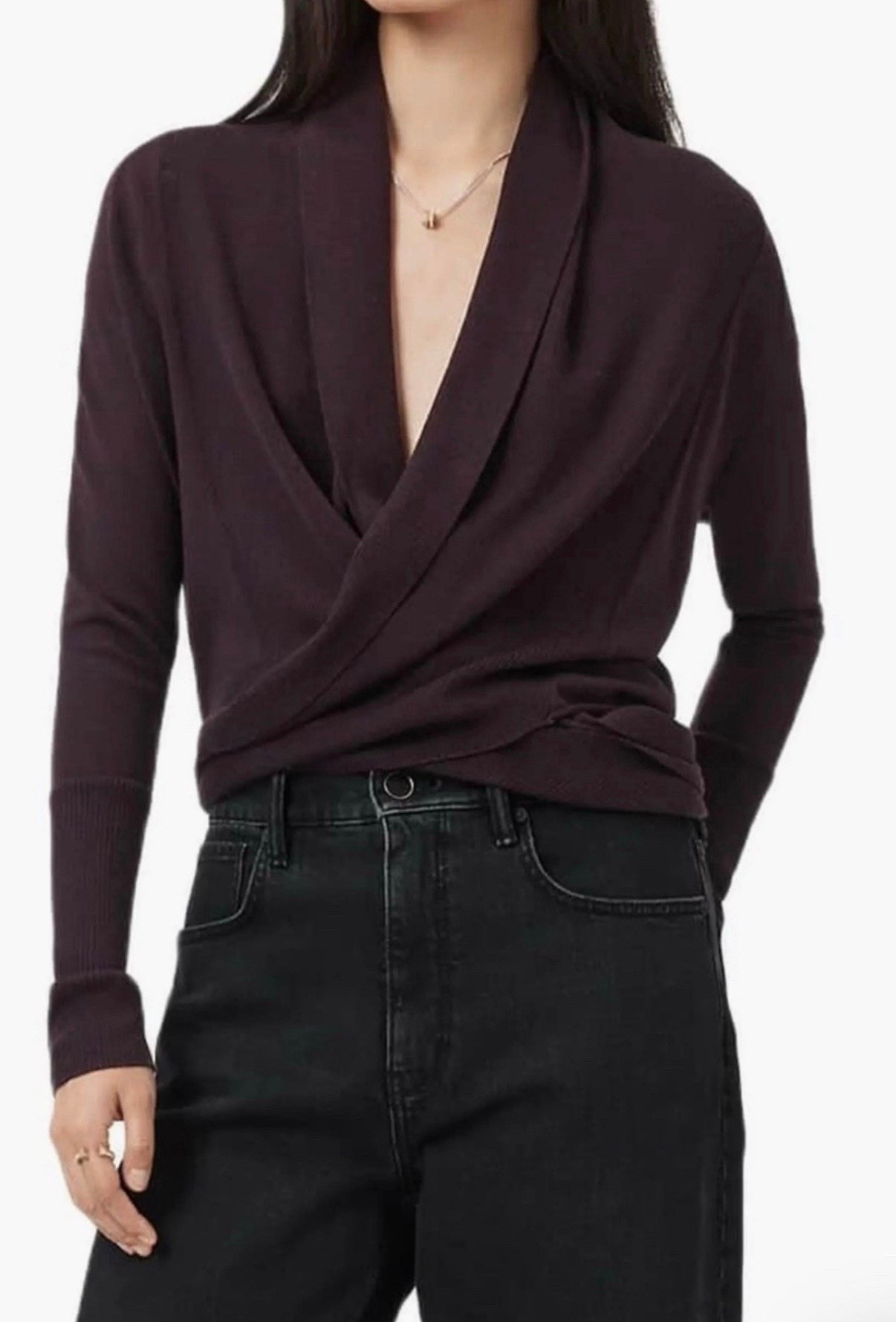 Wrap sweater 
Sweater 